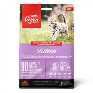 Orijen Kitten - Сухой корм с мясом птицы и рыбы для котят; 340 г