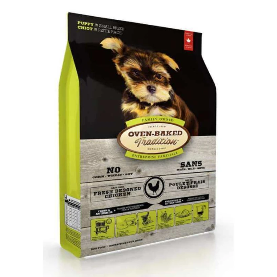 Oven-Baked (Овен-Бэкет) Tradition Chicken Puppy Small Breeds - Cухой корм со свежим мясом курицы для щенков малых пород собак; 1 кг: цены и характеристики
