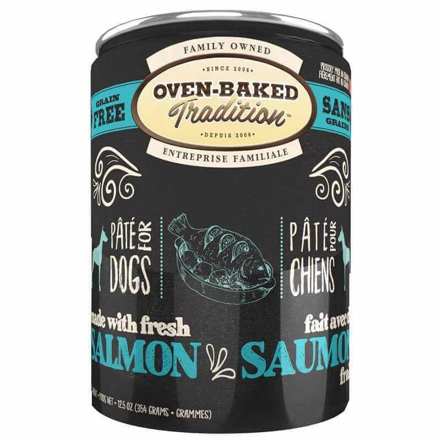 Oven-Baked (Овен-Бэкет) Tradition Dog Fresh Salmon - Консервированный беззерновой корм со свежим мясом лосося для собак (паштет); 354 г: цены и характеристики