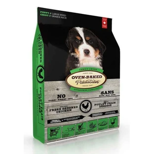 Oven-Baked (Овен-Бекет) Tradition Chicken Puppy Large Breeds - Cухий корм зі свіжим м'ясом курки для цуценят великих порід собак; 11,34 кг