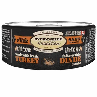 Oven-Baked (Овен-Бэкет) Tradition Cat Fresh Turkey - Консервированный беззерновой корм со свежим мясом индейки для кошек (паштет); 156 г