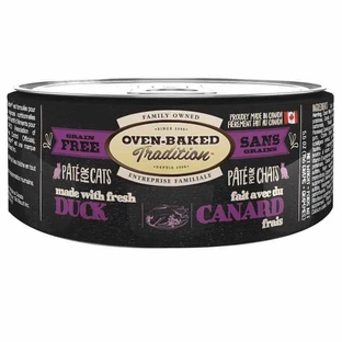 Oven-Baked (Овен-Бэкет) Tradition Cat Fresh Duck - Консервированный беззерновой корм со свежим мясом утки для кошек (паштет); 156 г