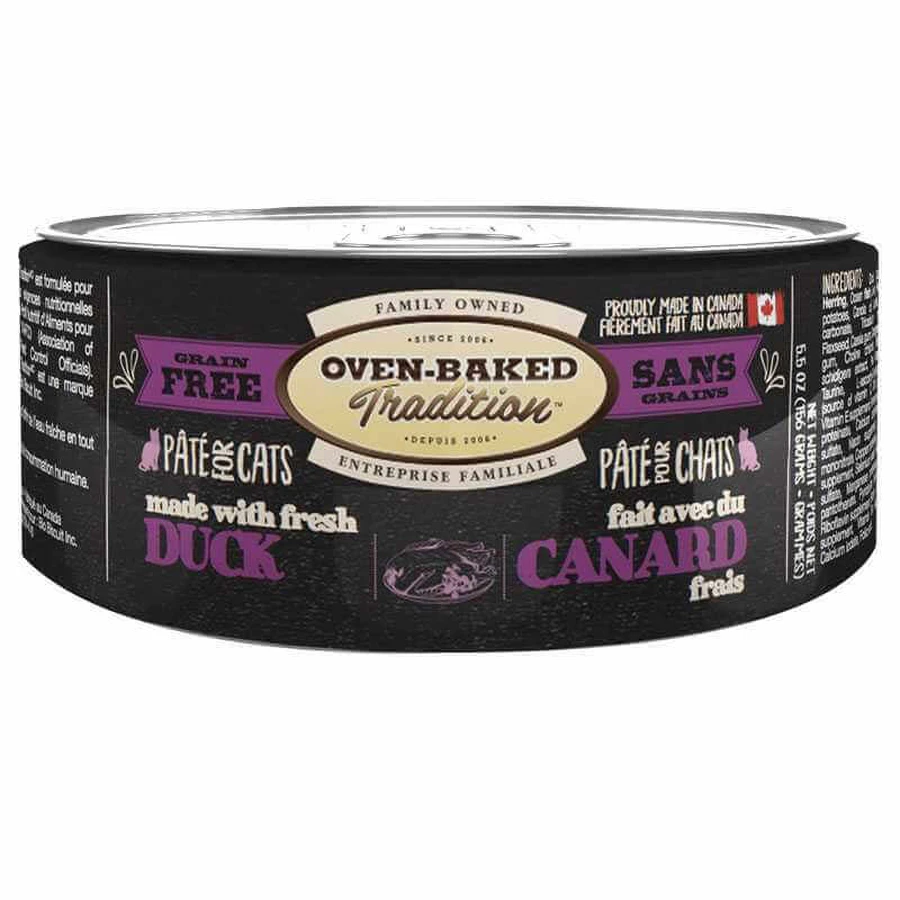 Oven-Baked (Овен-Бэкет) Tradition Cat Fresh Duck - Консервированный беззерновой корм со свежим мясом утки для кошек (паштет); 156 г: цены и характеристики