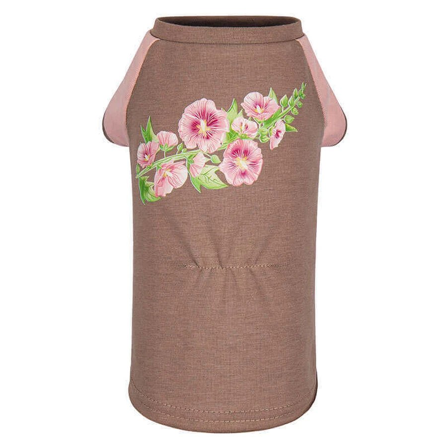 Pet Fashion (Пет Фешн) Rose - Футболка Мальва розово-шоколадная для собак-девочек; S (27х29 см) (Коричнево-розовый): цены и характеристики