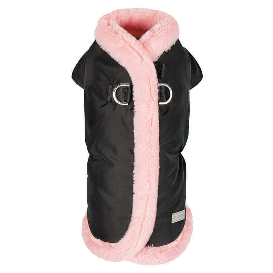 Pet Fashion Mery - Куртка Мери для собак (черная); S (27-29 см) (Чёрно-розовый): цены и характеристики