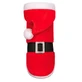 Pet Fashion (Пет Фешн) Santa – Новогодняя попона Санта (красная); M (33-36 см)