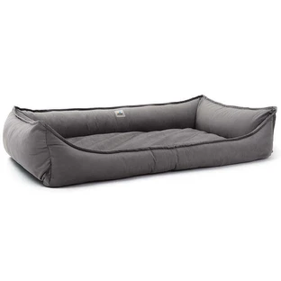 PetBed (Петбед) Комфорт - Лежак велюровий для собак та котів; 3XL (120х80х27 см) (Темно-сірий)