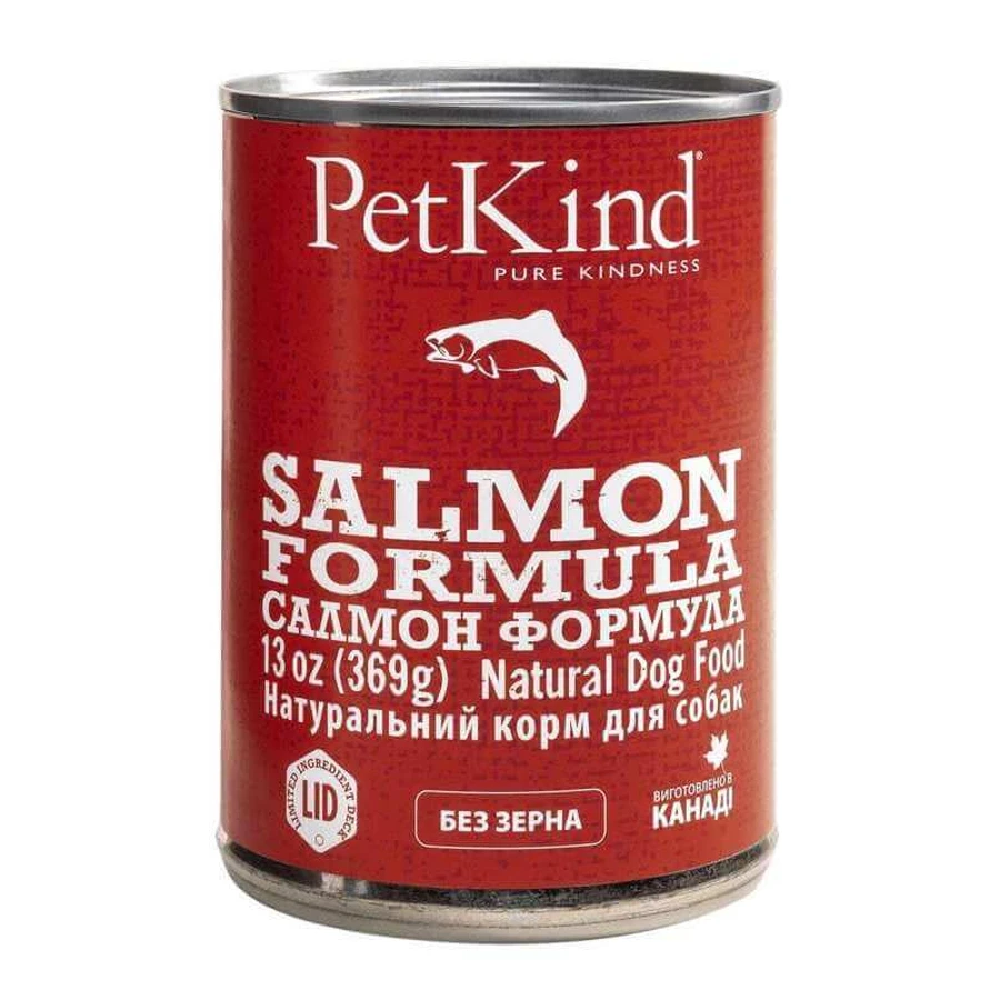 PetKind (ПетКайнд) Salmon Formula - Консервований корм з лососем і оселедцем для собак всіх порід і вікових груп (паштет); 369 г: ціни та характеристики