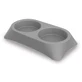 Petmax (Петмакс) Bowl Stella Double – Миска підвійна пластикова для котів та собак; 2х300 мл (Зелений)
