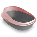 Petmax (Петмакс) Cat Toilet Pop Up – Туалет відкритий для котів з високими бортами; 57х39х23 см (Рожевий)