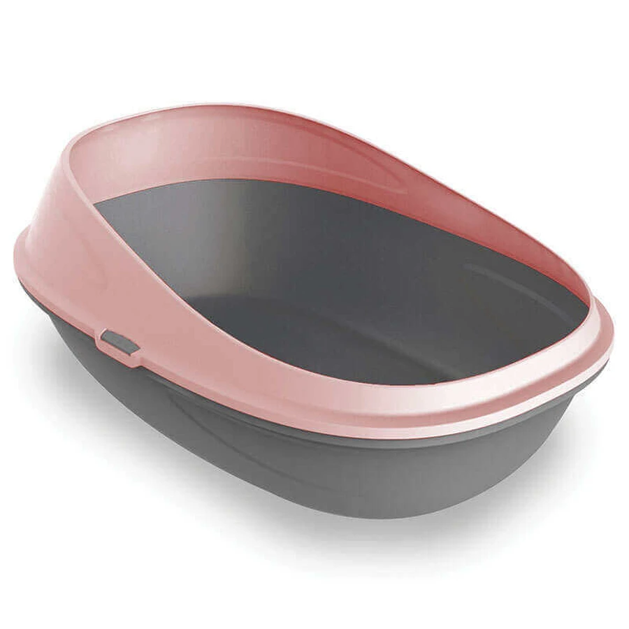 Petmax (Петмакс) Cat Toilet Pop Up – Туалет открытый для котов с высокими бортами; 57х39х23 см (Розовый): цены и характеристики