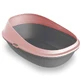 Petmax (Петмакс) Cat Toilet Pop Up – Туалет открытый для котов с высокими бортами; 57х39х23 см (Розовый)
