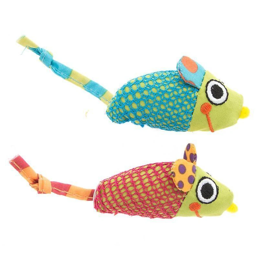 Petstages (Петстейджес) Catnip Chew Mice – Игрушки для котов в форме мышки с кошачьей мятой; Комплект: цены и характеристики