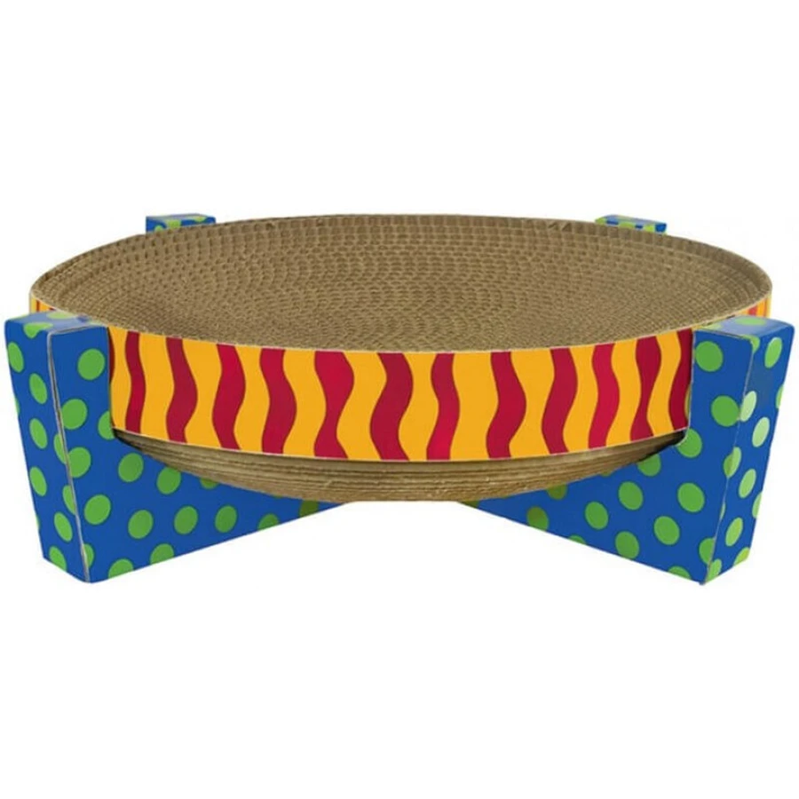 Petstages (Петстейджес) Scratch Snuggle and Rest Tan - Кігтеточка-лежанка для котів; 34х34х10 см: ціни та характеристики