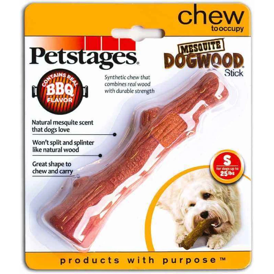 Petstages (Петстейджес) Dogwood Mesquite – Іграшка для собак, міцна гілка з ароматом барбекю; 13,5 см: ціни та характеристики