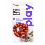 Petstages (Петстейджес) Catnip Plaque Pretzel– Игрушка Крендель для котов с кошачьей мятой; 7 см
