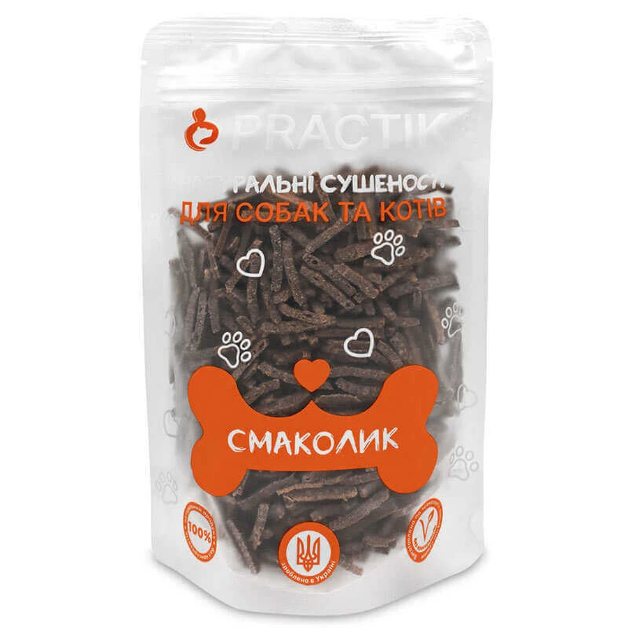 Practik - Ласощі Мінісмужки з печінкою для собак та котів; 150 г: ціни та характеристики
