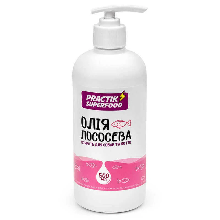 Practik SuperFood - Лососева олія для котів та собак; 500 мл: ціни та характеристики