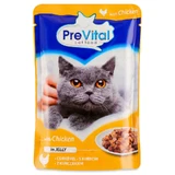 PreVital with Chicken in Jelly - Влажный корм с курицей для взрослых кошек; 100 г