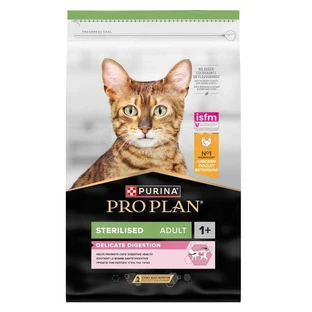 Purina Pro Plan Sterilised Delicate Digestion Adult - Сухий корм з куркою для стерилізованих котів з чутливим травленням; 10 кг