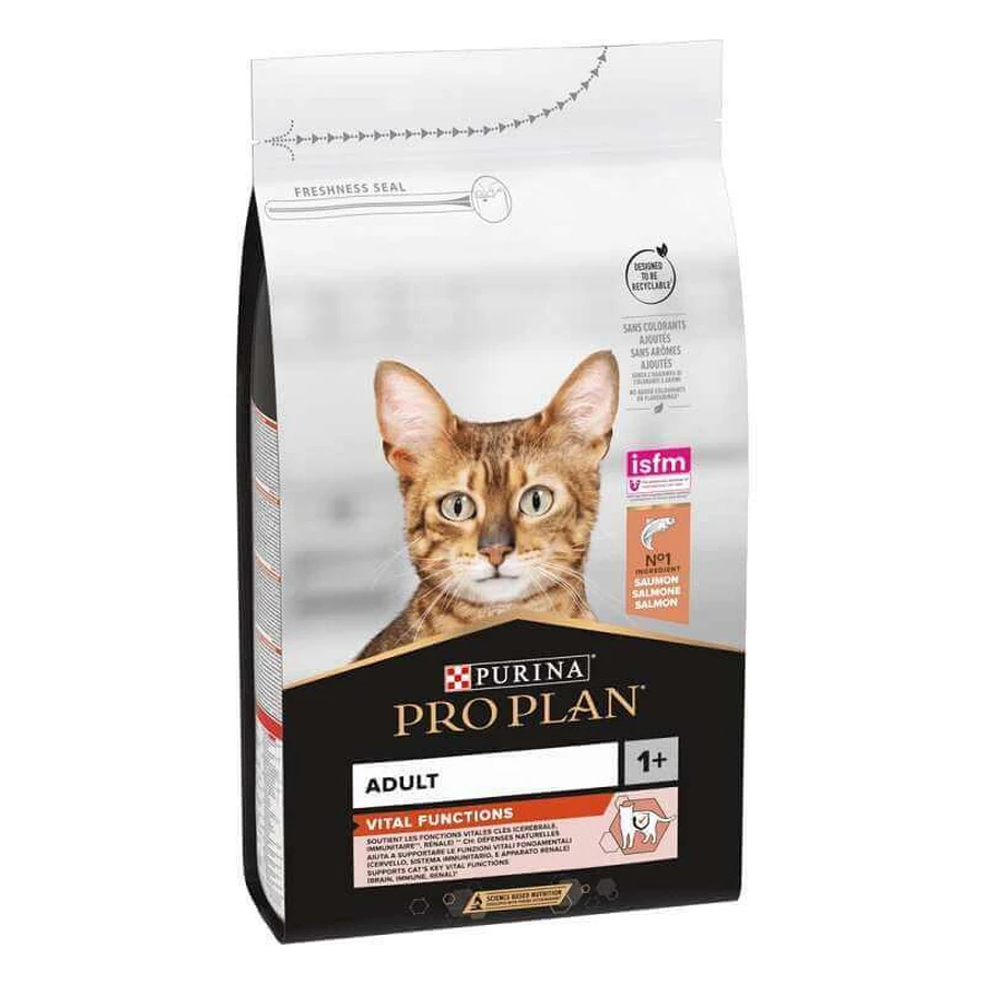 Purina Pro Plan Vital Functions Adult Salmon - Сухой корм с лососем для взрослых кошек; 10 кг: цены и характеристики