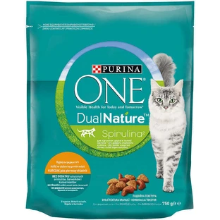 Purina ONE (Пуріна Ван) DualNature Spirulina – Сухий корм з куркою і спіруліною для котів; 750 г Sale!