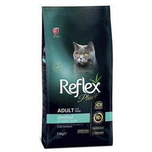Reflex Plus (Рефлекс Плюс) Adult Cat Sterilised Chicken–Сухой корм с курицей для стерелизованных котов; 15 кг