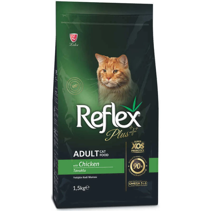 Reflex Plus (Рефлекс Плюс) Adult Cat Chicken – Сухой корм с курицей для взрослых котов; 1,5 кг: цены и характеристики