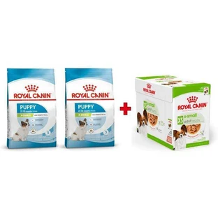 Royal Canin X-Small Puppy - Сухий корм для мініатюрних цуценят віком від 2 до 10 місяців; 3 кгх2 + 12 (85 г)