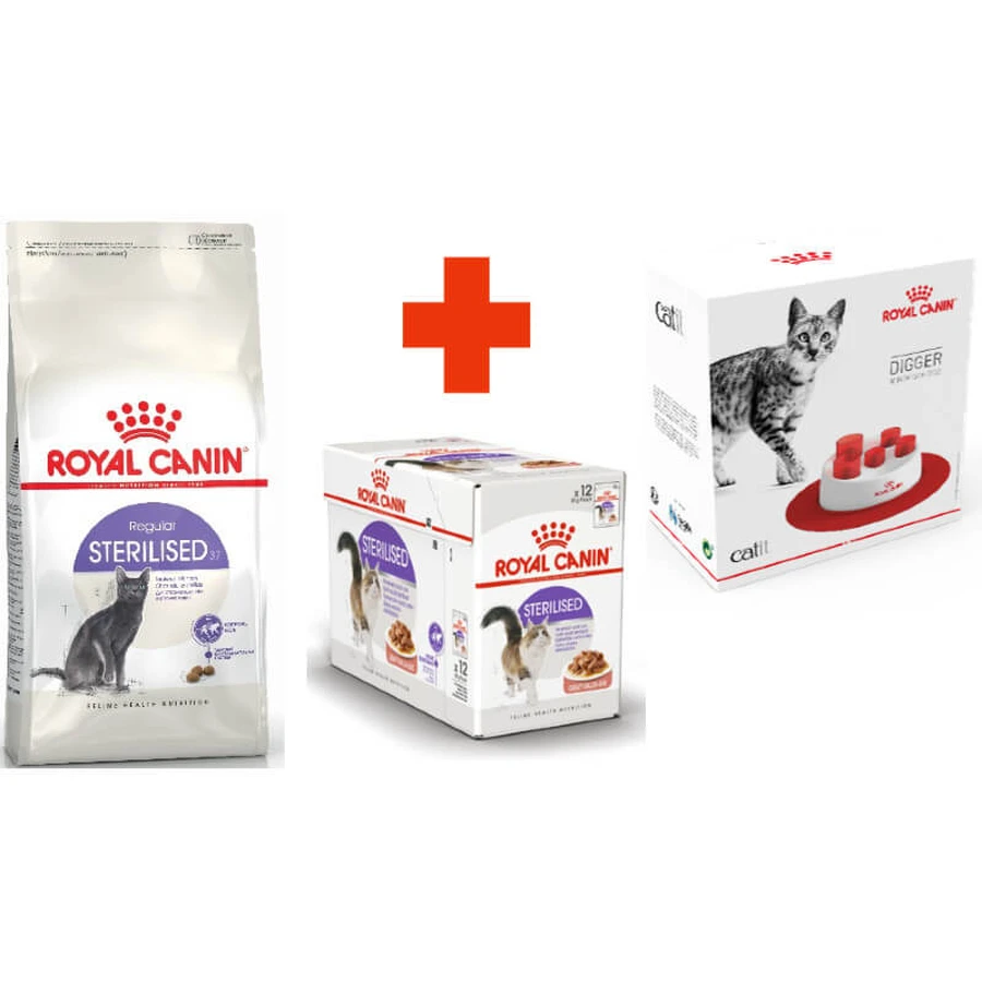 Royal Canin Sterilised - Сухий корм з птицею для котів і кішок після стерилізації; 2 кг + 12(85 г) + Feeder: ціни та характеристики
