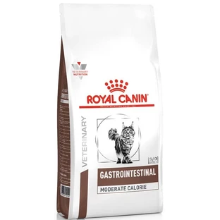 Royal Canin Gastrointestinal Moderate Calorie Cat - Ветеринарная диета для кошек при нарушениях пищеварения, с пониженным содержанием калорий; 2 кг + 4х85 г