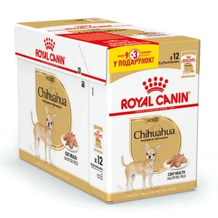 Royal Canin Chihuahua Adult - Влажный корм для взрослых собак породы Чихуахуа (паштет); 9+3х85 г