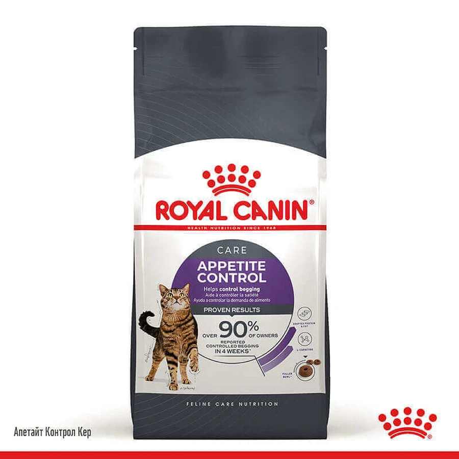 Royal Canin Appetite Control - Сухий корм з птицею для котів схильних до набору зайвої ваги, в тому числі після стерилізації; 2 кг: ціни та характеристики