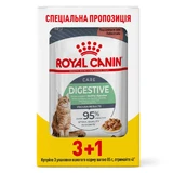 Royal Canin Digestive Care - Консервированный корм для кошек с чувствительным пищеварением (кусочки в соусе); 3+1 шт.