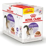 Royal Canin Sterilised - Консервированный корм для взрослых стерилизованных кошек (кусочки в соусе); 9+3х85 г