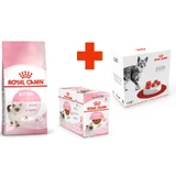Royal Canin Kitten - Сухой корм с птицей для котят до 12 мес; 2 кг + 12(85 г) + Feeder
