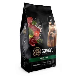Savory Fresh Lamb Adult Small Breeds - Сухий корм зі свіжого м'яса ягняти для собак малих порід; 8 кг