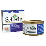 Schesir Tuna with Whitebait - Консервированный корм с тунцом и анчоусами для взрослых котов (кусочки в желе); 85 г