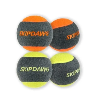 Skipdawg (Скіпдог) Tennis Ball Set - Набір тенісних м'ячів із пищалкою для собак; 6,4 см / 4 шт.