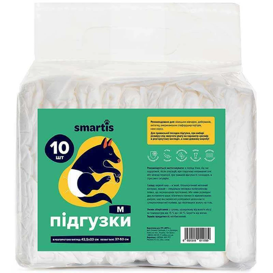Smartis - Подгузники для собак (сук); М (42,5х23 см): цены и характеристики