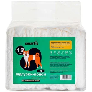 Smartis - Підгузки для собак (псів); M (55х20 см)