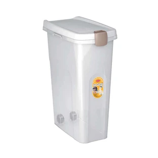 Stefanplast (Стефанпласт) Pet food Container - Контейнер для зберігання сухого корму; 40 л (Білий / Прозорий)