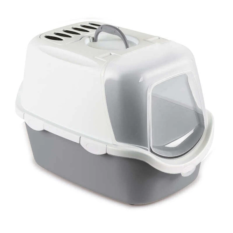 Stefanplast (Стефанпласт) Cathy Easy Clean - Туалет закритий для котів з совочком; 56х40х40 см (Сірий): ціни та характеристики