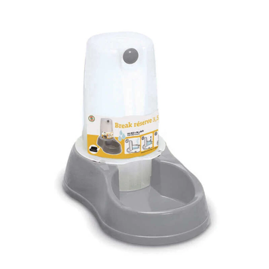 Stefanplast (Стефанпласт) Break reserve Water - Миска автоматическая пластиковая для воды; 3,5 л (Серый): цены и характеристики