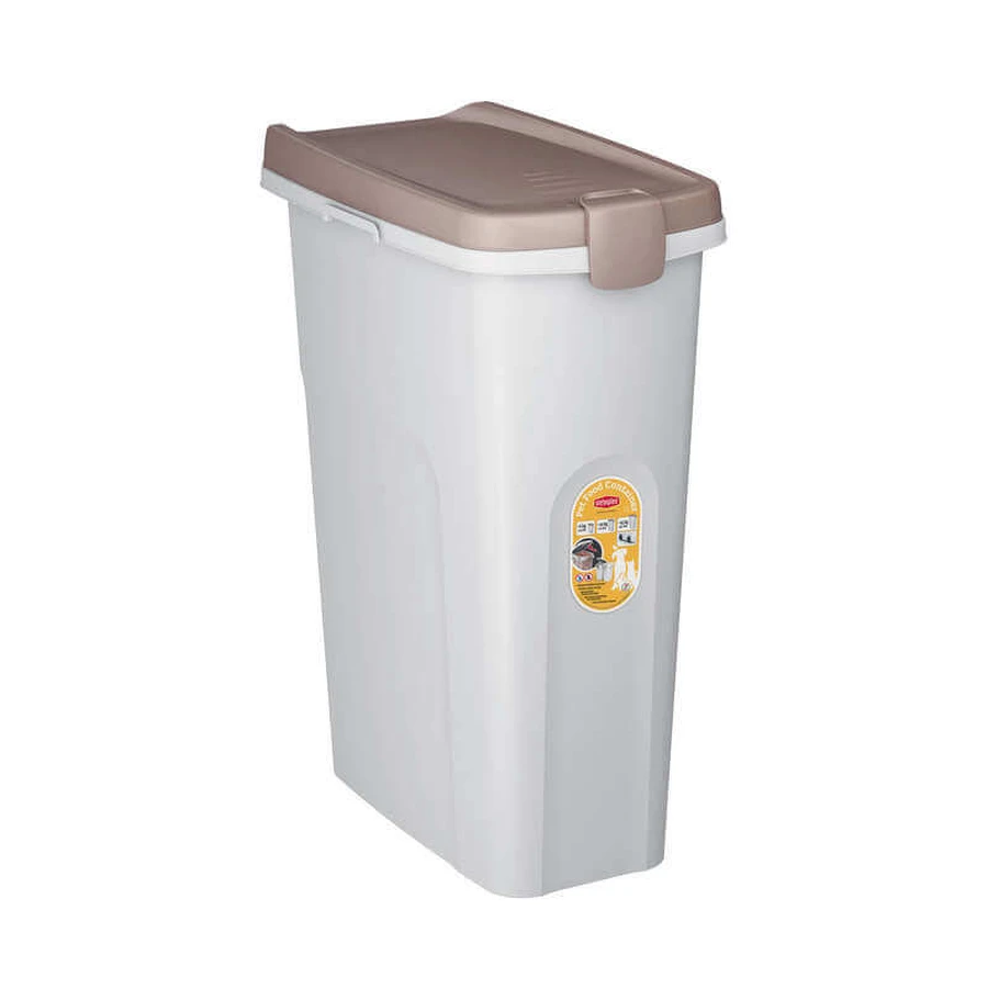 Stefanplast (Стефанпласт) Pet food Container - Контейнер для зберігання сухого корму; 40 л (Бежевий / Білий): ціни та характеристики