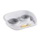 Stefanplast (Стефанпласт) Set dinner - Двойные миски на подставке для собак и котов; 250 / 300 мл (Серый)