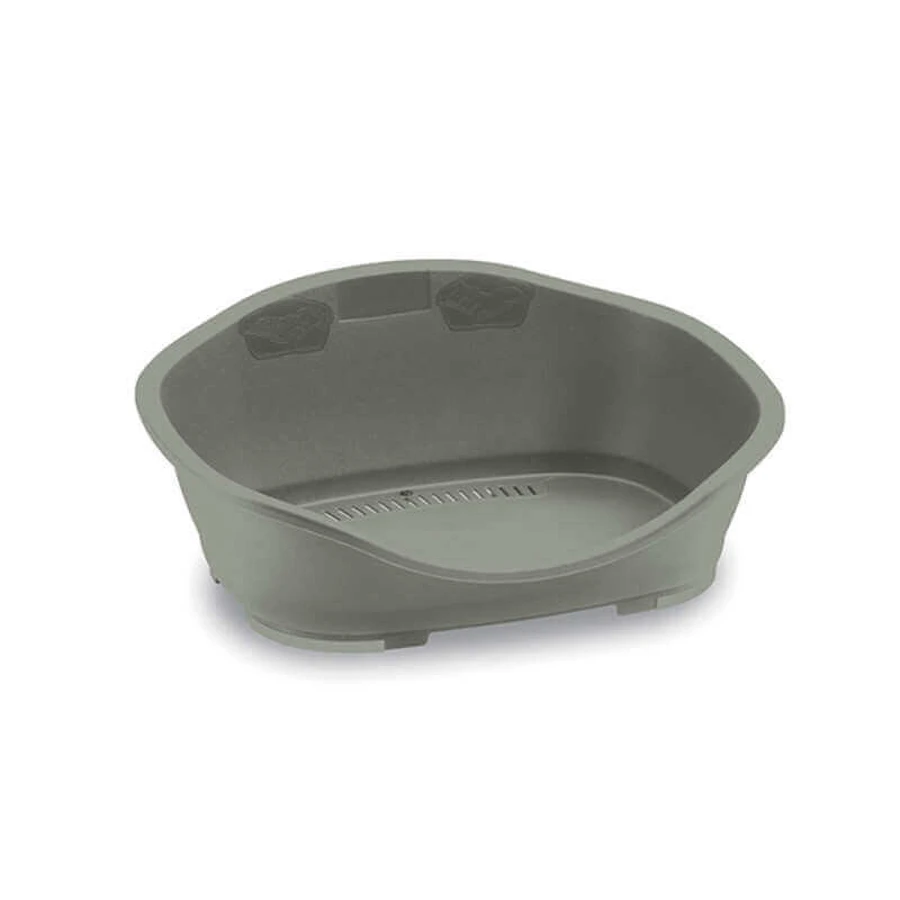 Stefanplast (Стефанпласт) Sleeper Green Line - ЕКО-лежак пластиковий для собак та котів; 57х42х25 см (Сіро-зелений Green Line): ціни та характеристики