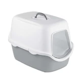 Stefanplast (Стефанпласт) Cathy - Туалет закритий для котів; 56х40х40 см (Білий / Сірий)