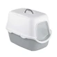Stefanplast (Стефанпласт) Cathy - Туалет закрытый для котов; 56х40х40 см (Белый / Серый)