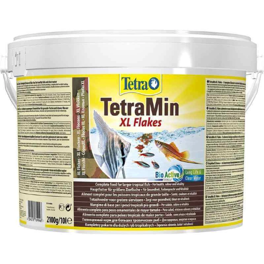 Tetra (Тетра) TetraMin XL Flakes - Корм для для крупных декоративных рыб, большие хлопья; 10 л: цены и характеристики